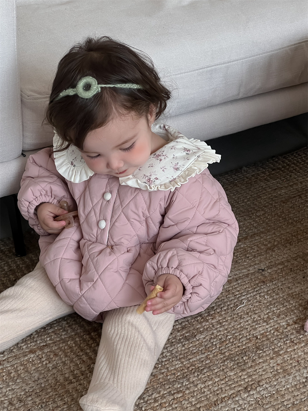 Ropa de invierno para bebés gruesa ropa de escalada ropa infantil coreana ropa de invierno para bebés más camiseta de terciopelo ropa de invierno niñas