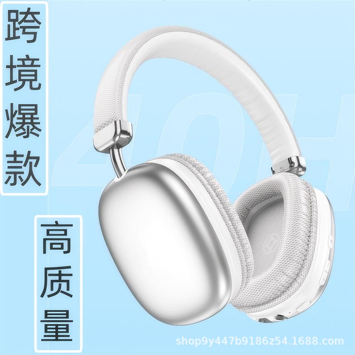 Head-Mounted Bluetooth Wireless Headphones with Plug-In Card, Retractable, Long-Lasting Gaming, Low-Latency Music Headphones, Cross-Border Wholesale