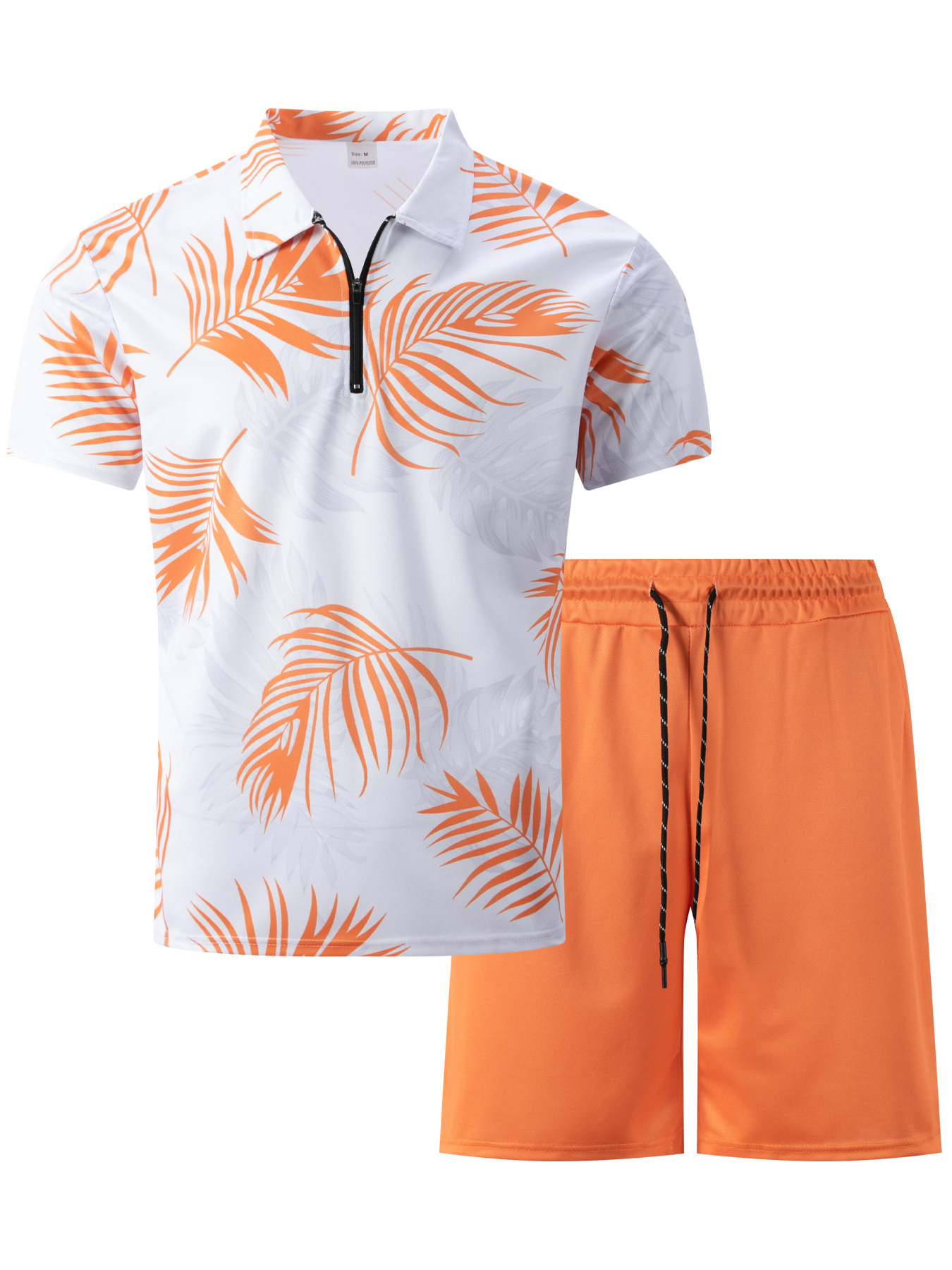 Conjunto de polo e calções de homem secagem rápida casual_voghion.com