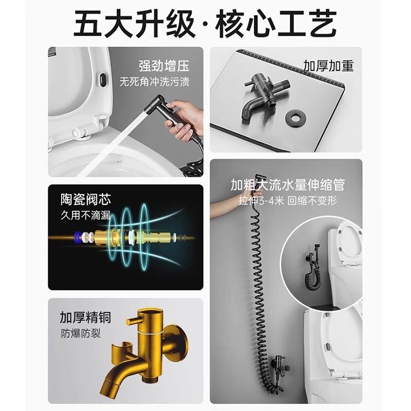 水鉄砲二合一バルコニーモップ池蛇口スプレーガン専用トイレ付きトイレトイレトイレ高圧洗浄|undefined