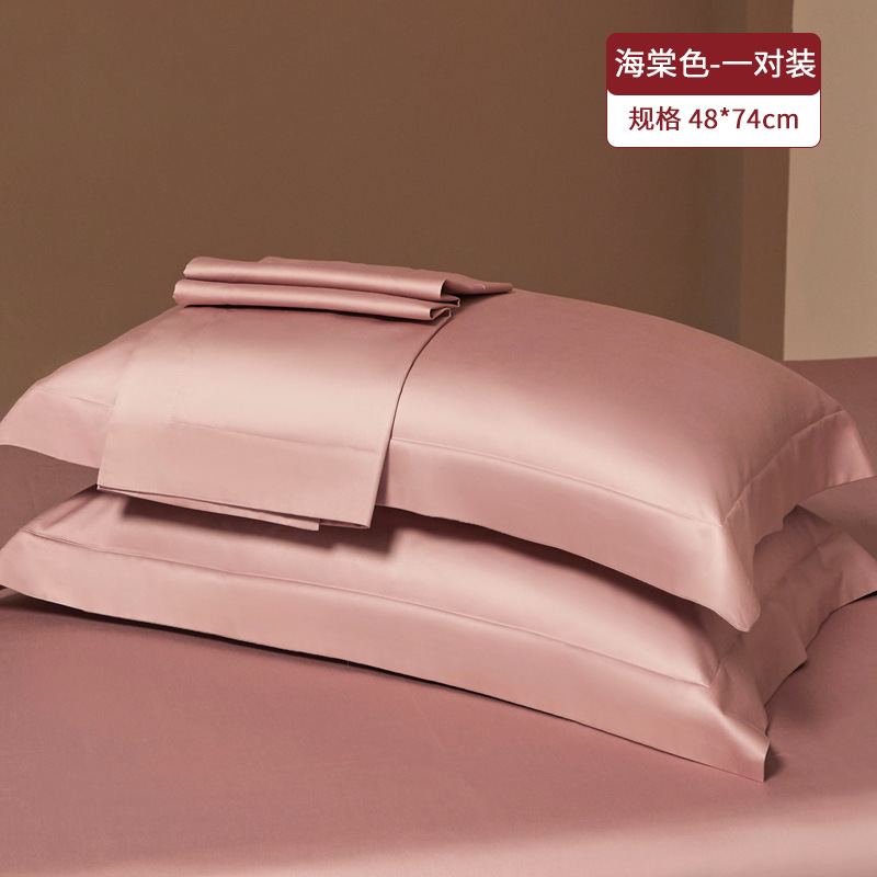 Un par de fundas de almohada de algodón de fibra larga 100 juego de almohadas de color sólido para el hogar 2025 nuevo algodón de algodón de alta calidad simple 2