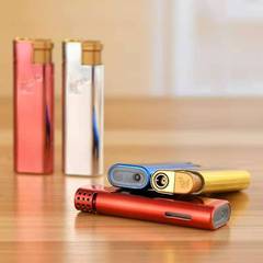 浪客金屬防風打火機可充氣高檔創意直衝藍焰激光雕刻logo廣告印字