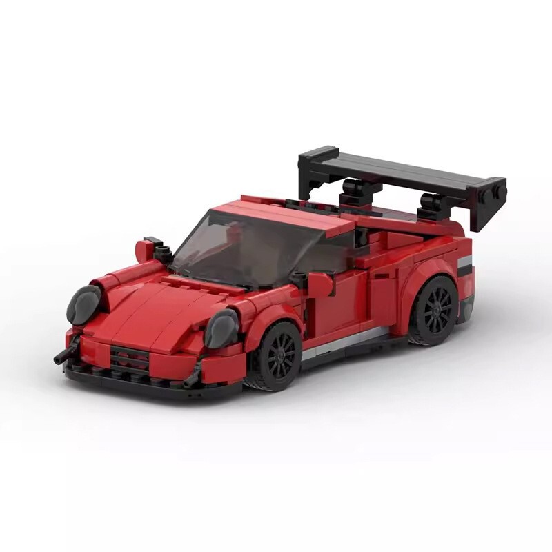 Compatible with Lego MOC building blocks assembled suit Porsche 911 GT assembled Model Eight-grid car gift decoration for men