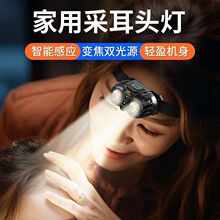 采耳头灯聚光修脚师专用挖耳掏耳朵充电头戴式工作led家用照明灯