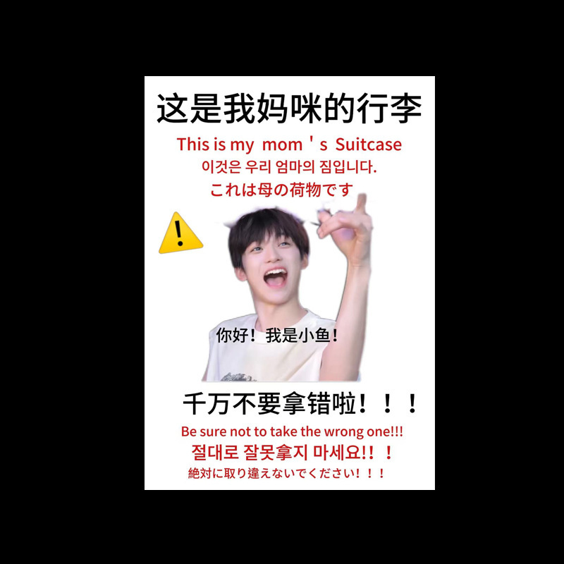 逆爱田栩宁梓渝行李牌书包挂件挂饰登机牌防丢明星演唱会应援周边|undefined