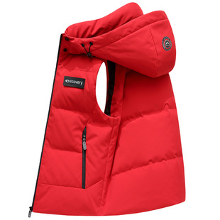 Explosions Down Vest Men's Winter New Waistcoat Collar Fashion Casual Vest Thickened Warm Vest Jacket