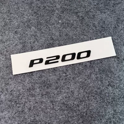 Car logo V6 3.0 V8 5.0 rear - standard-p200-bright-black
