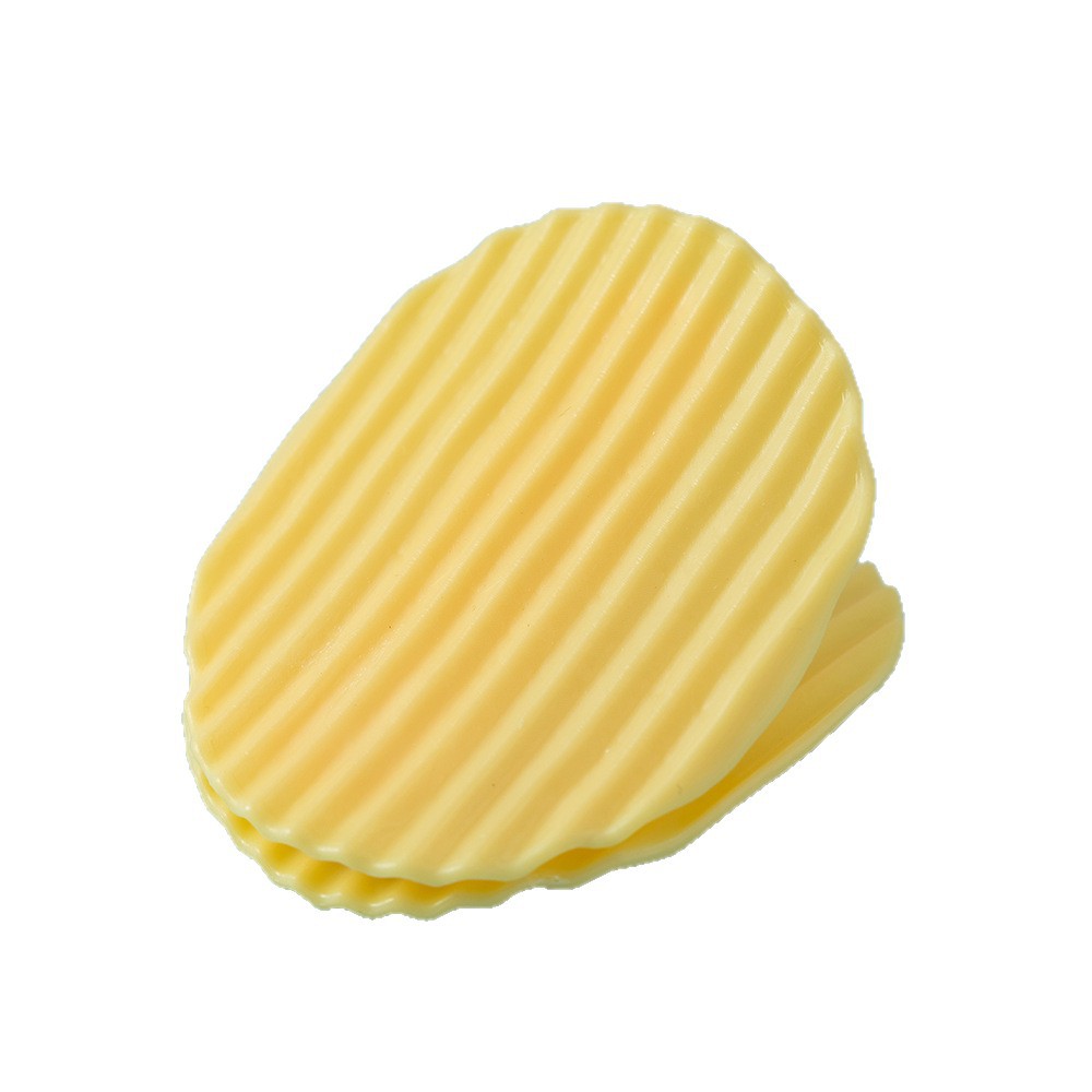 Clip de sellado creativo de papas fritas triangulares elípticas forma de billetes de mano cuenta de almacenamiento de bocadillos clips de sellado