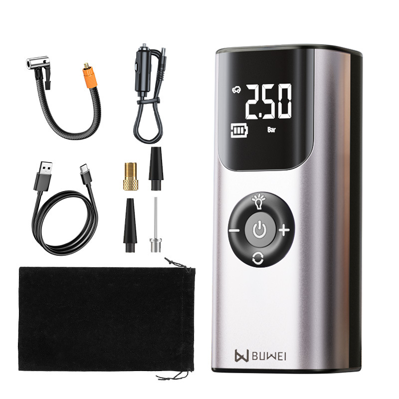 Nuevo producto bomba de aire para automóvil bomba de aire inalámbrica portátil neumático de automóvil inflado automático de alta presión tesoro carga de teléfono móvil image 5