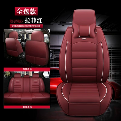 Seat cushion, seat cover, for All Seasons, Fully Surrounded Leather - yz-1-full-leather-comfort-version-lafite-red-five-seats
