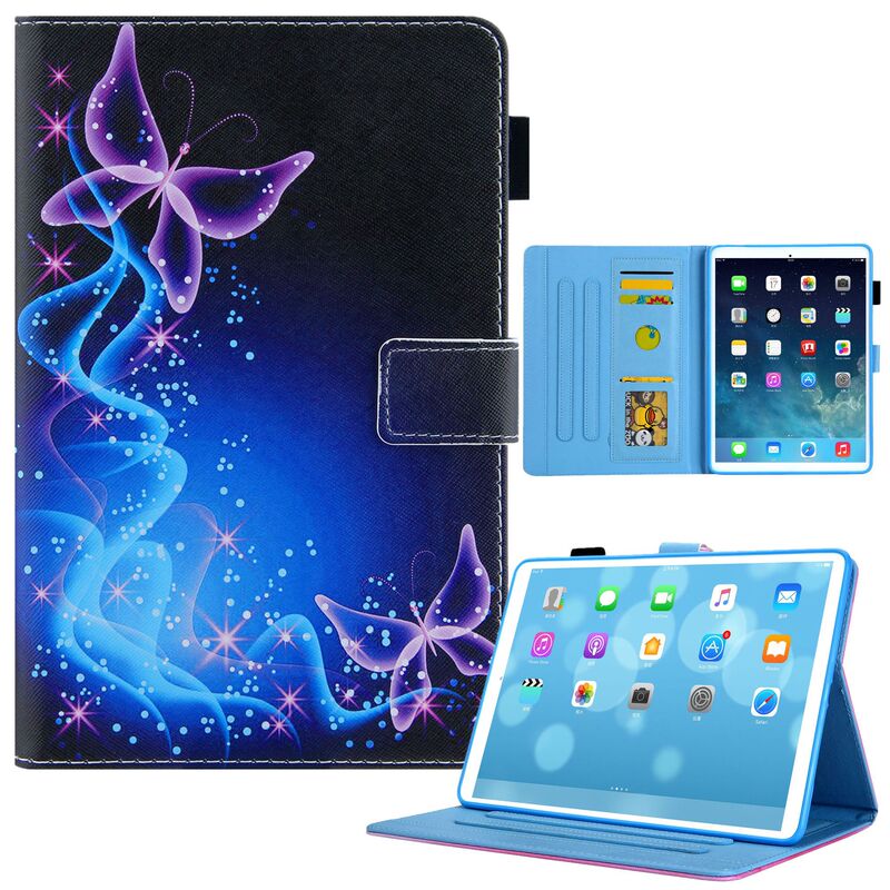 Spot 10.2 New iPad protective case painted TPU dormancy with bracket ipad10 generation protective case MINI5 leather case