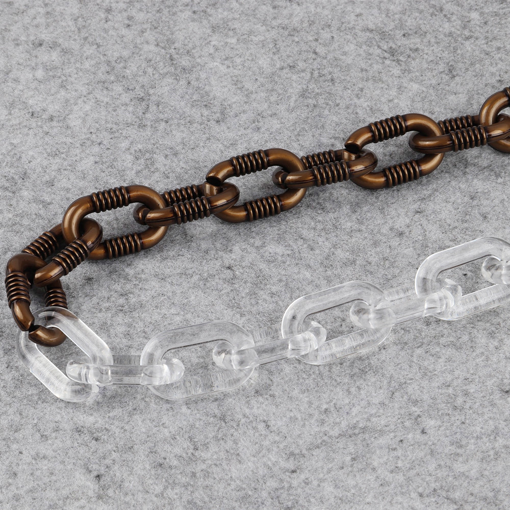 1 Piece Retro Color Block Arylic Patchwork Unisex Necklace