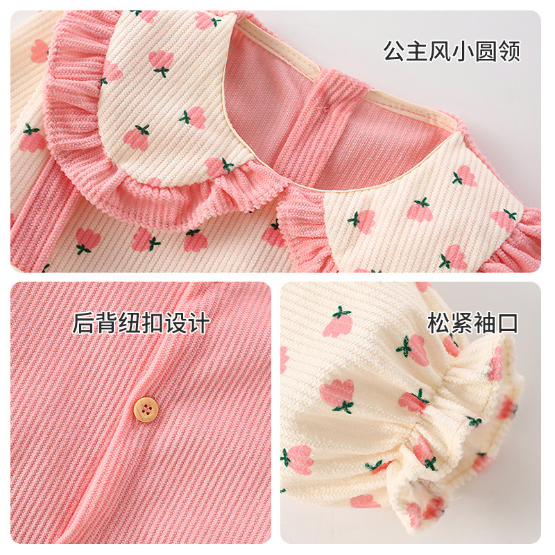 Smock baby girl PANA otoño e invierno a prueba de agua anti-sucio niños comiendo babero bebé vestido inverso ropa protectora delantal