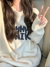 秋冬加厚毛衣男韩版潮流宽松日系针织衫冬季ins港风慵懒线衣外套