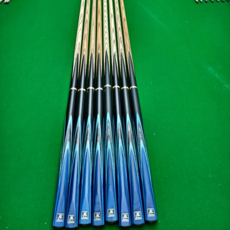 正品OMIN枪手通杆 手工斯诺克台球杆黑八球杆小头16彩桌球杆