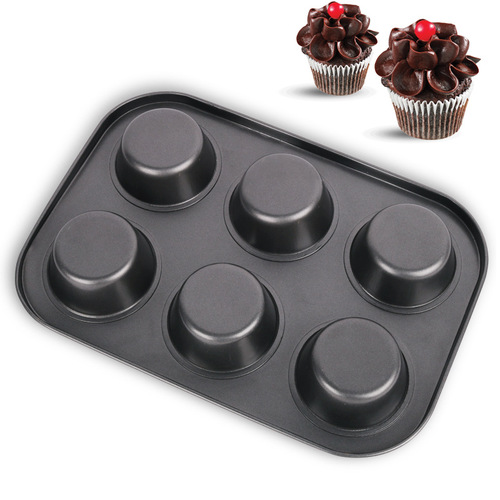 Baking tools Home 6-piece cupcake mold Non-stick coating small cupcake pan