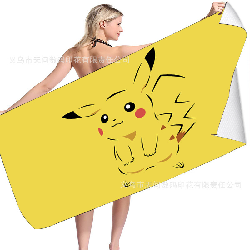 Pokemon Beach Towel Pokemon Bath Towel Pokemon Towel Pokemon Beach Bath Towel