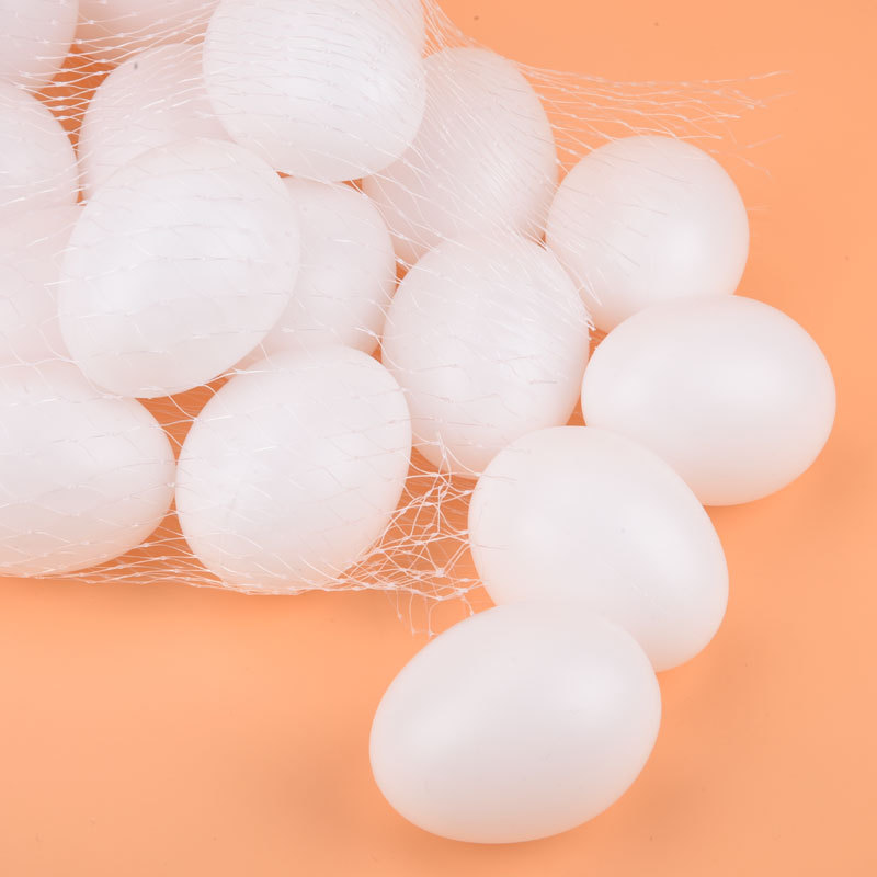 흰 계란의 대량 시뮬레이션