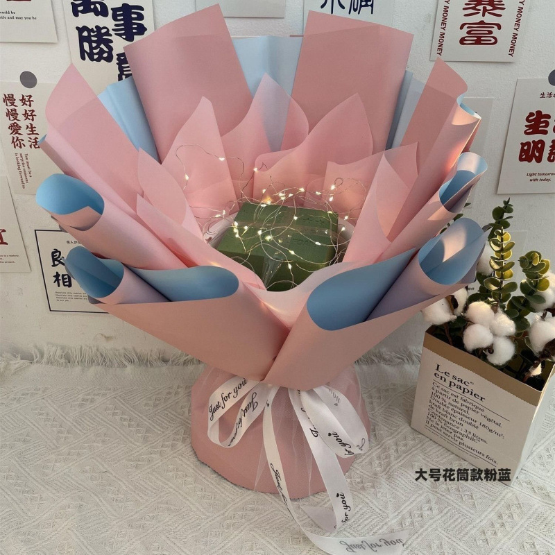 無料の半完成花束、誕生日のクリエイティブな花、スナック、ベビーブレス、ペーパータオル、花|undefined