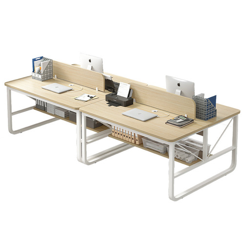 Office desk and chair combination simple modern staff office simple furniture workstation 2/4 person computer desk