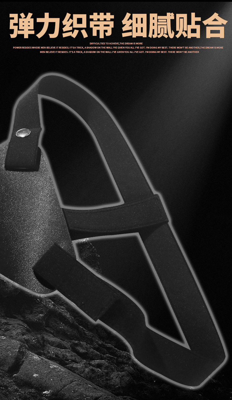 Jiuai Silicone Wolf Tooth Wearable Penis Sleeve, Skin Tone, Hollow Design — detail image 6