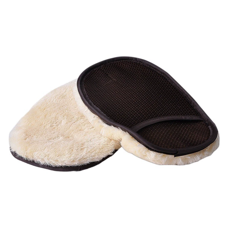 Чистка автомобиля воск Автомойка перчатки Автомойка имитация шерсти плюшевые перчатки Чистка автомобиля