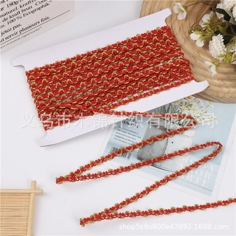 Exquisitos accesorios de encaje de Phnom Penh multicolor, accesorios de bricolaje para decoración de ropa y artesanías