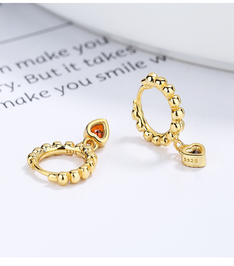 Daily Occasion 925 Sterling Silver Material Heart Shape Pattern All Seasons Season 1 Pair 925 Sterling Silver 925 Sterling Silver Earrings Heart Shape Drop Earrings