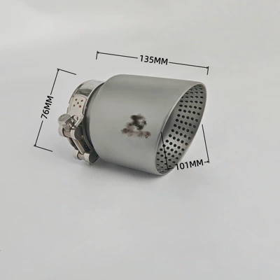 tailpipe, car modification AK | Exhaust pipe - 02-101a-76short-version-101mm-76-interface-short-version