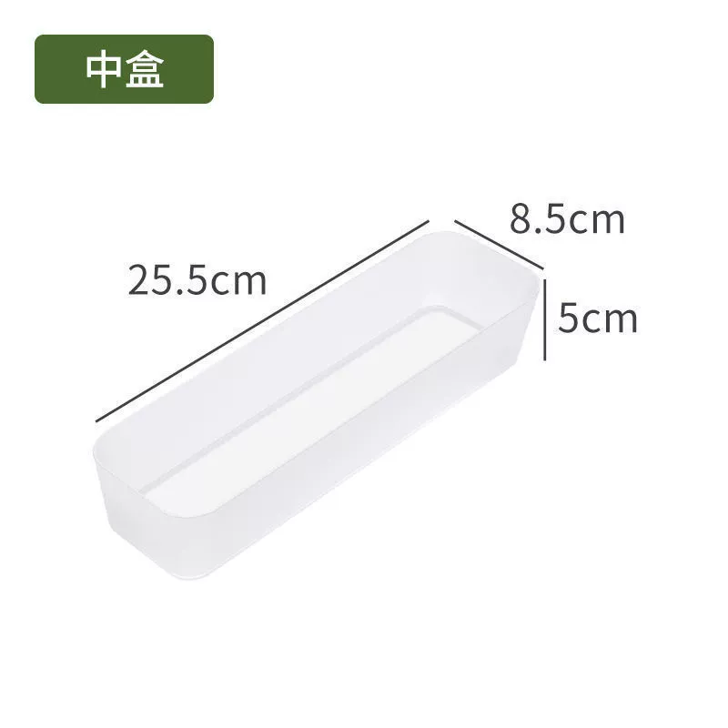 Desktop Transparent Plastic Cosmetic Drawer Organizer, PP Plastic, Multi-Size Modular Set