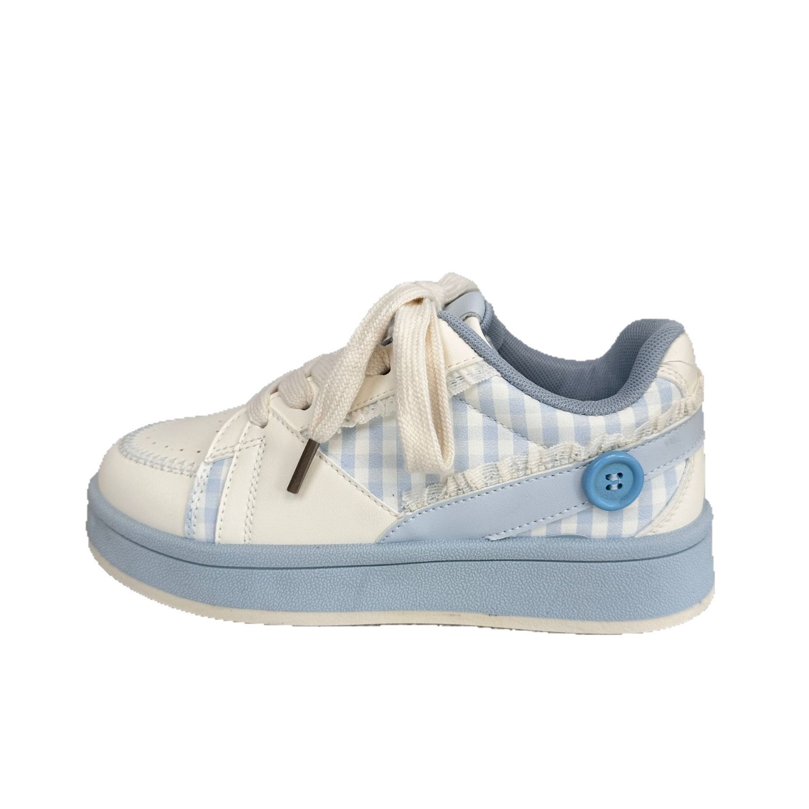 Yuanbo primavera y verano suela gruesa zapatos blancos para mujer 2025 nuevas zapatillas de deporte de dopamina zapatos de pan de nicho de todo fósforo
