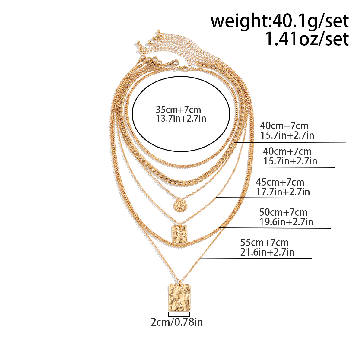 Vintage Style Round Square Solid Color Alloy Plating Women's Pendant Necklace display picture 1