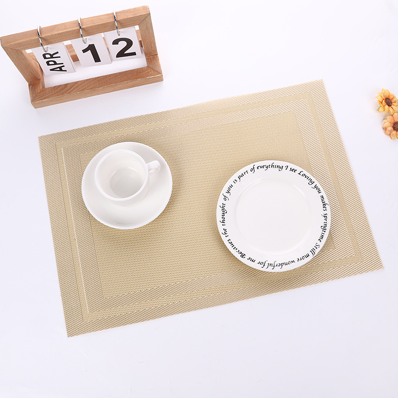 Mantel de mesa Teslin Mantel de mesa occidental PVC spot mantel de mesa lavable antideslizante y resistente al calor suministros de cocina mantel