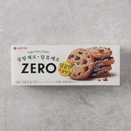 零食韩国进口LOTTE办公室休闲食品小吃乐天ZERO巧克力曲奇饼干84g
