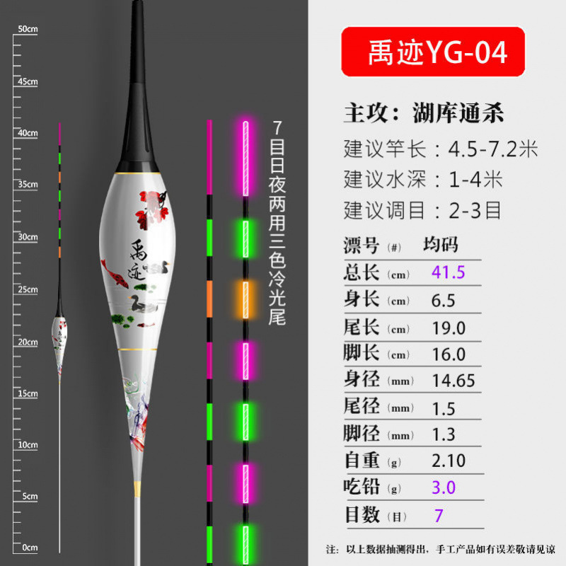 Luz nocturna de día y noche, flotador electrónico de alta sensibilidad, pesca nocturna de carpa corta, flotador de cola fría, comercio exterior