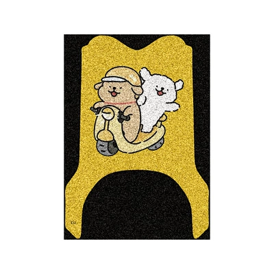 Suitable for Taoling Youxiang Electric Electric vehicle foot mat - taoling-youxiang-yellow-ride-dog