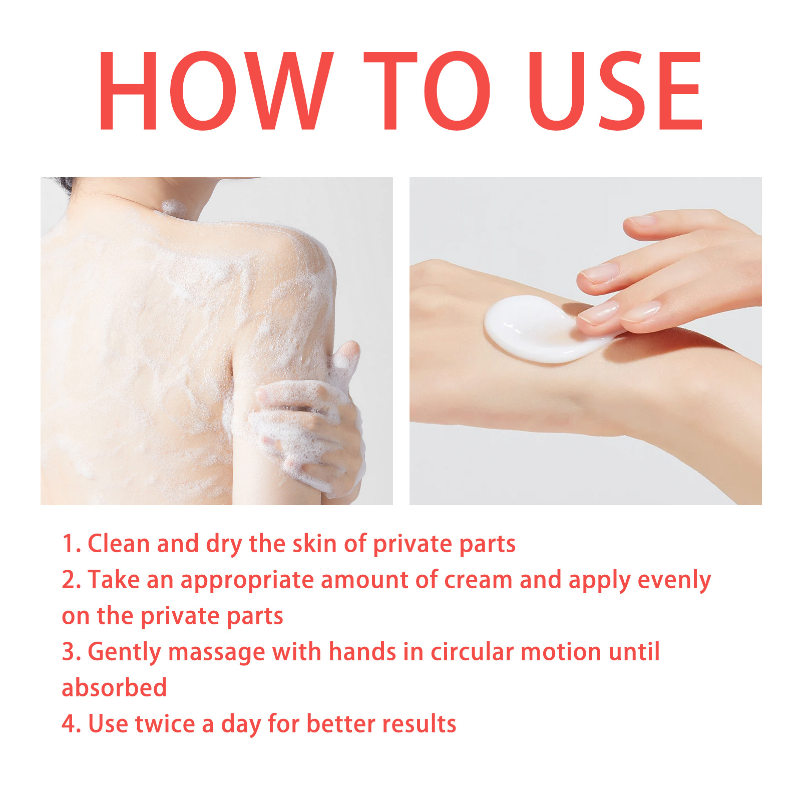 EELHOE Körpercreme für Frauen, lindert Juckreiz, Beschwerden, milde, unsaubere Geruchspflege_voghion.com