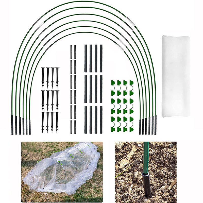Conjunto de proteção contra insetos para plantas, frutas, flores e pássaros em estufas de jardim. Cobertura de rede para plantas._voghion.com