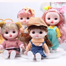 送女友送闺蜜ob11大眼娃娃可换装灵活关节大可爱DIY女孩公仔玩具