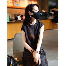 真丝连衣裙女夏桑蚕丝高端杭州2025新款香云纱小个子妈妈裙子显瘦
