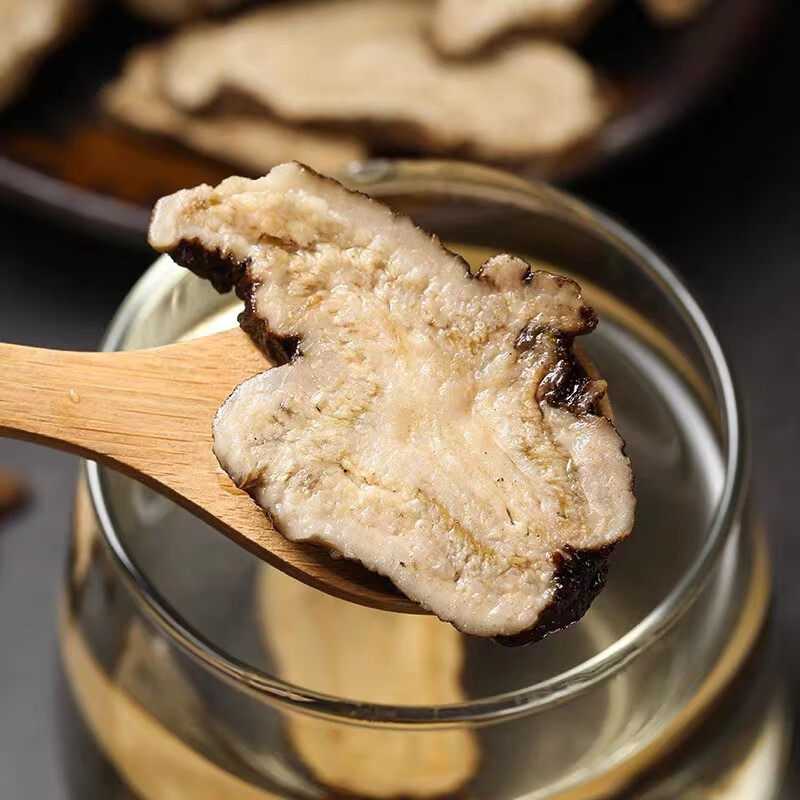 Dried White Atractylodes Rhizome Bai Zhu Slices 500g Aromatic Raw Herb for Decoction and Soup specifications