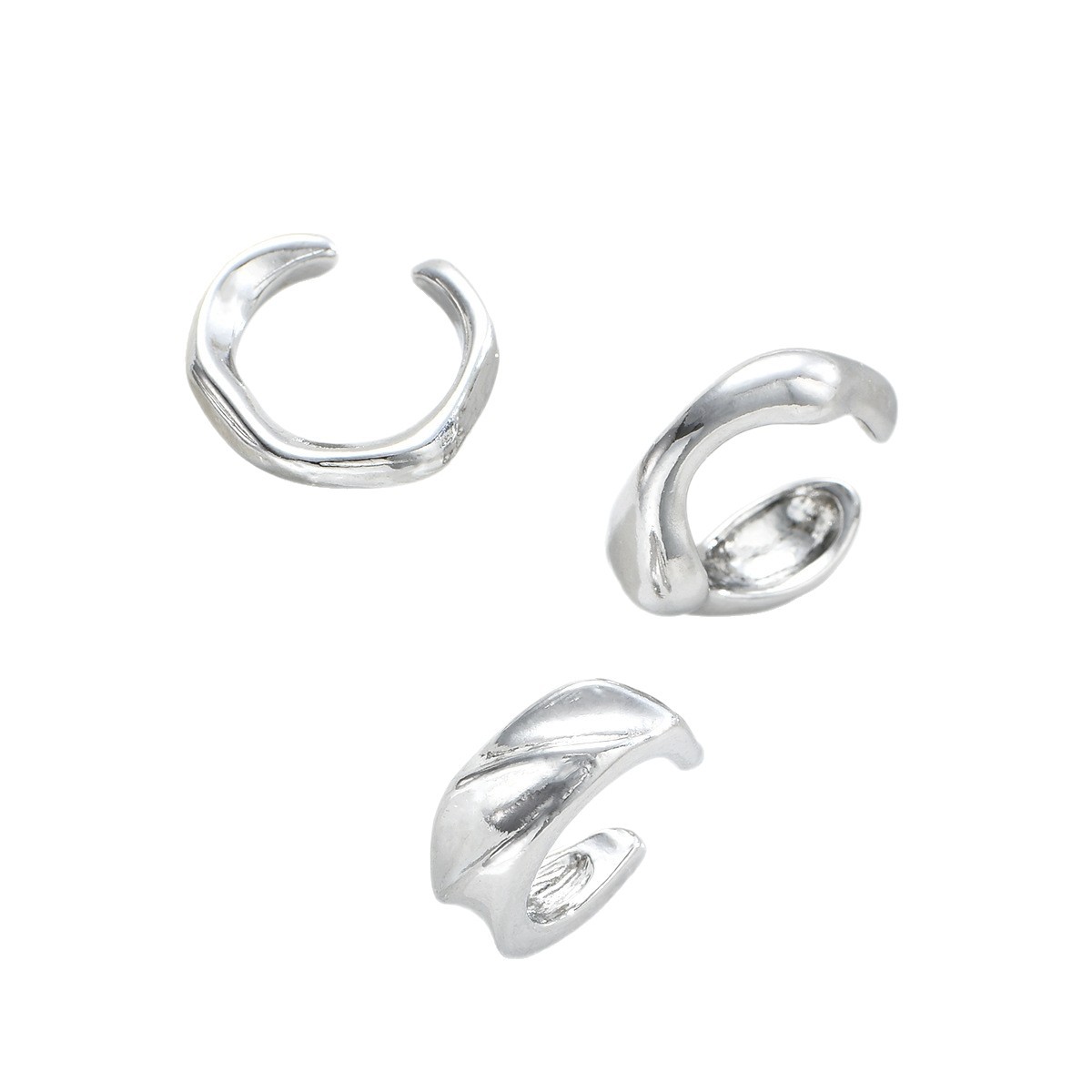 Europa y los Estados Unidos transfronterizos venta caliente estilo francés simple estilo de moda abierto anillo sin orejas joyería orejas agujeros de papel de estanque orejas clips hueso