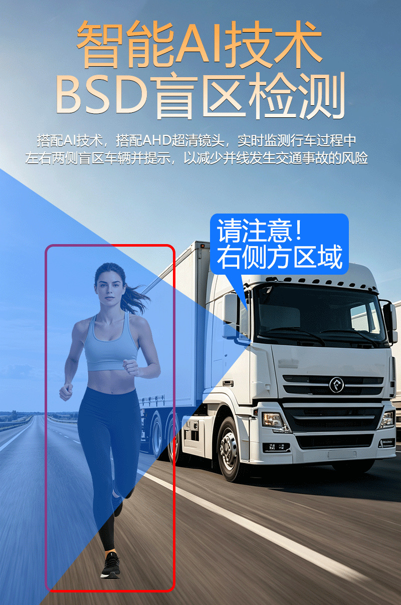 Truck Dashcam 360° Panoramic Sentry Mode AHD High-Definition Night Vision Dual/Quad Channel 24V Cross-Border Wholesale