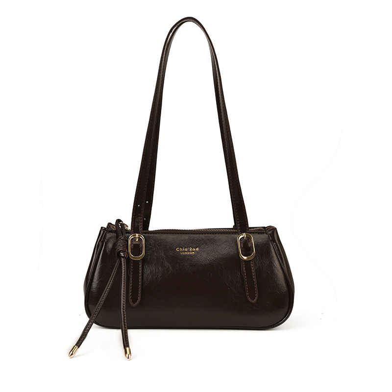 Bolsa de almohada portátil retro transfronteriza para mujeres otoño / invierno 2025 nuevo tipo de alta calidad de viaje a la axila bolso de hombro universal