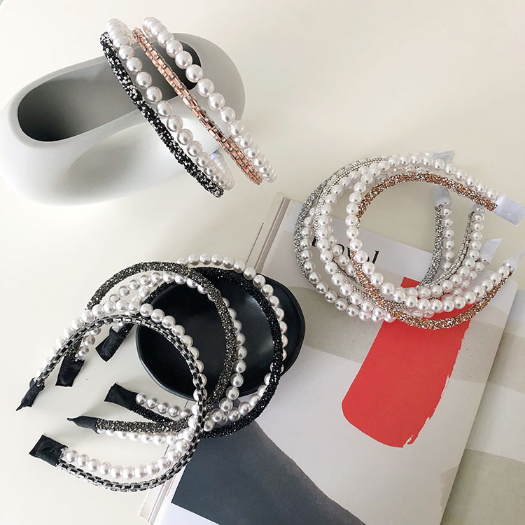 Korean New Fashion Pearl Headband display picture 6