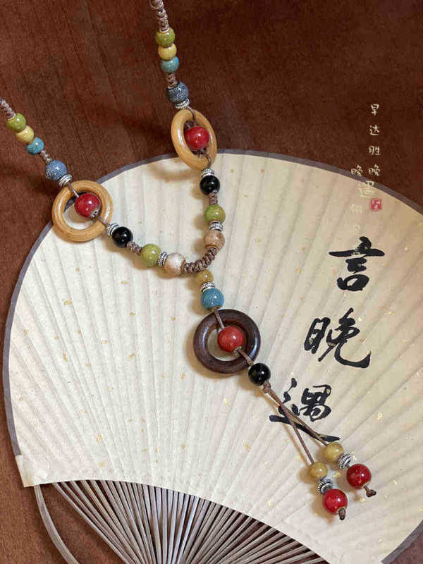 新中国式禅意民族風ネックレス小衆復古気質鎖骨チェーンファッション軽豪華高級感アクセサリー卸売り|undefined