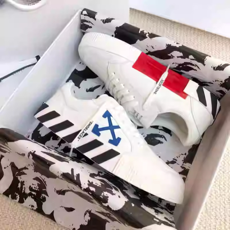 European Off-brand Men, Low-top Sneakers Autumn And Winter, Genuine Leather, Breathable, Arrow-pattern White Shoes For_vogvips.com