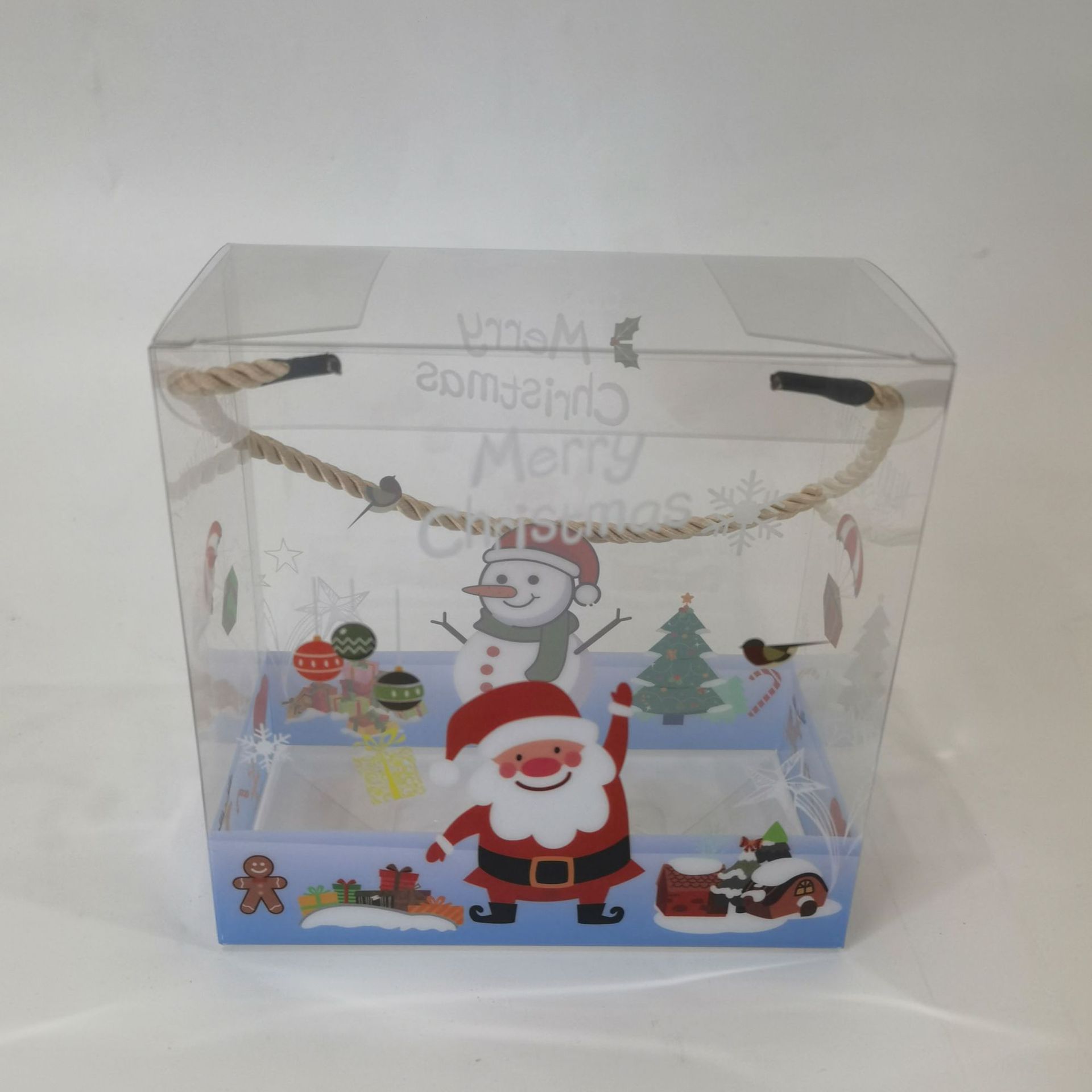 Caja de embalaje de plástico de PVC de gran capacidad de flores Qiuxiang caja de regalo cuadrada ramo de flores caja de embalaje de mascotas transparentes