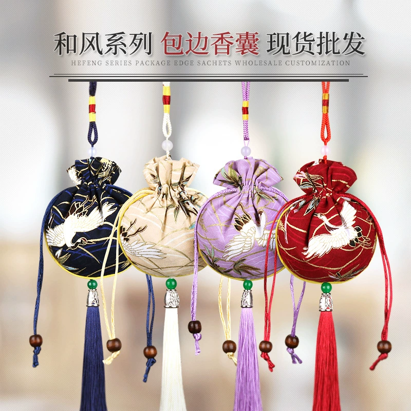 Бахрома кисточкой фу персонаж Саше Фестиваль лодок-драконов DIY пустой Саше сумка Традиционная китайская медицина средство от комаров кошелек пустая сумка кулон