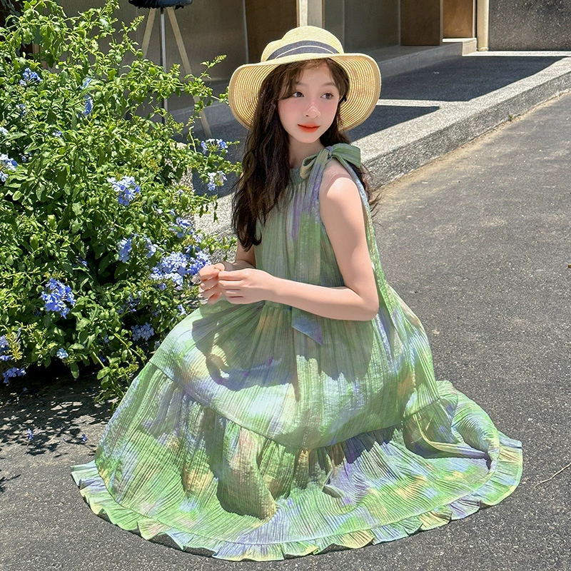 Летняя одежда, slip dress, юбка девочки, пляжное платье, городской стиль, для подростков